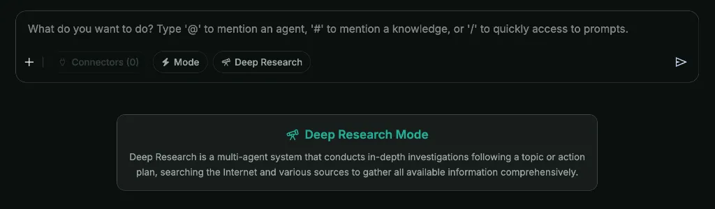 Deep Research Mode